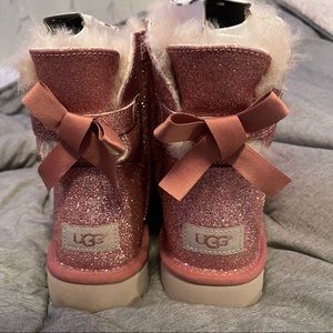 Pink Glitter Uggs